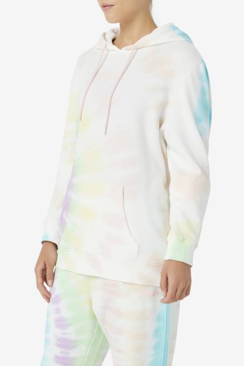 Sudadera Con Capucha Fila Aerolynn Tie Dye Mujer Creme | Fila643YE