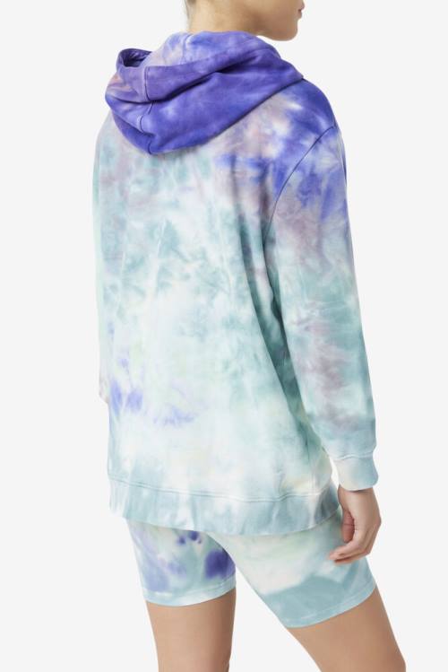 Sudadera Con Capucha Fila Aerolynn Tie Dye Mujer Azules | Fila875RK