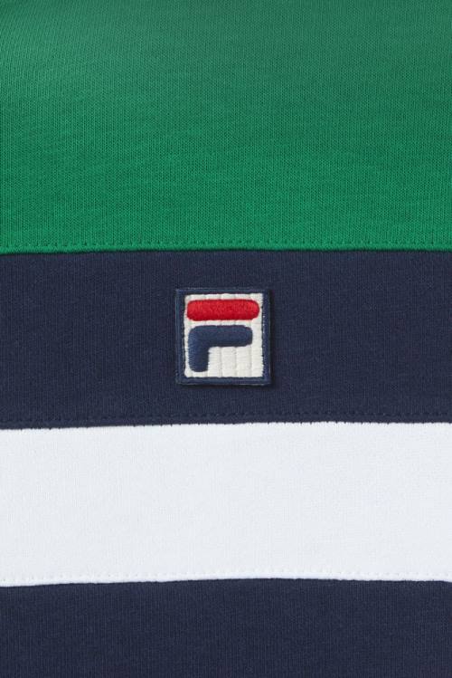 Sudadera Con Capucha Fila Arlo Hombre Azul Marino Blancas | Fila956CF