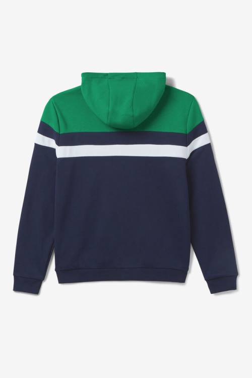 Sudadera Con Capucha Fila Arlo Hombre Azul Marino Blancas | Fila956CF