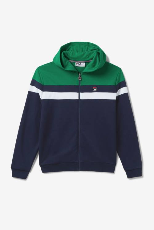 Sudadera Con Capucha Fila Arlo Hombre Azul Marino Blancas | Fila956CF