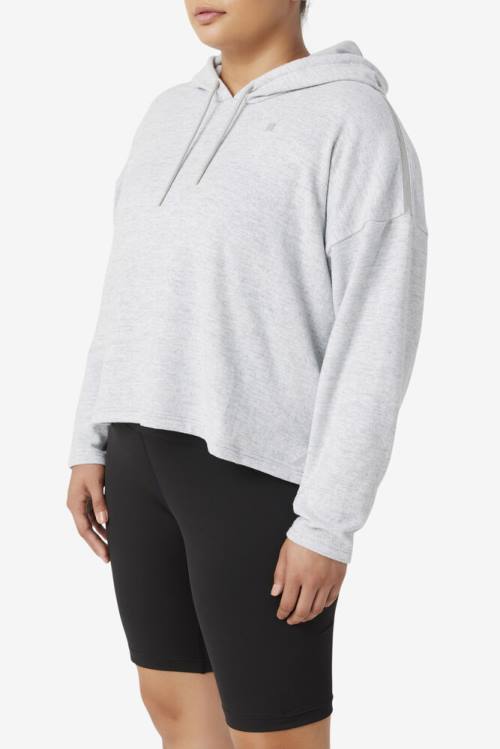 Sudadera Con Capucha Fila Fi-lux Cropped Mujer Gris | Fila084DF