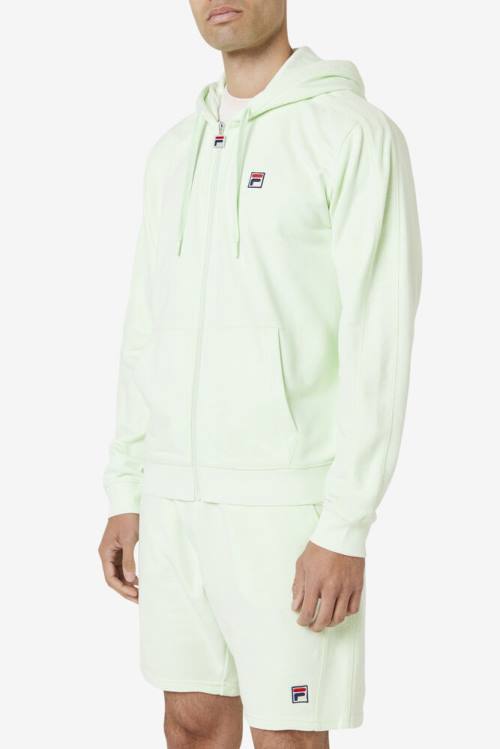 Sudadera Con Capucha Fila Joey Full Zip Hombre Verde Claro | Fila621HK