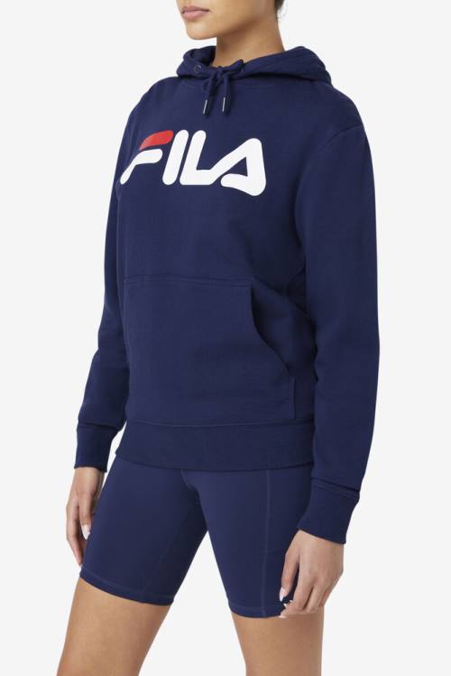 Sudadera Con Capucha Fila Lucy Mujer Azul Marino Blancas | Fila952OU