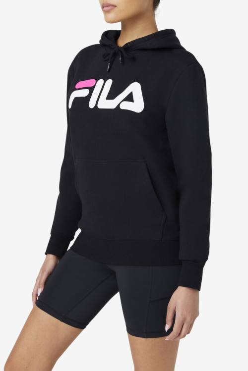 Sudadera Con Capucha Fila Lucy Mujer Negras Blancas Rosas | Fila615TX