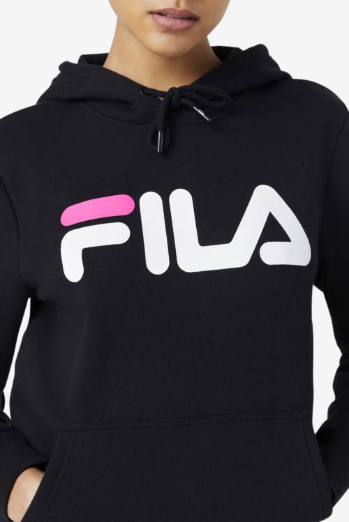 Sudadera Con Capucha Fila Lucy Mujer Negras Blancas Rosas | Fila615TX