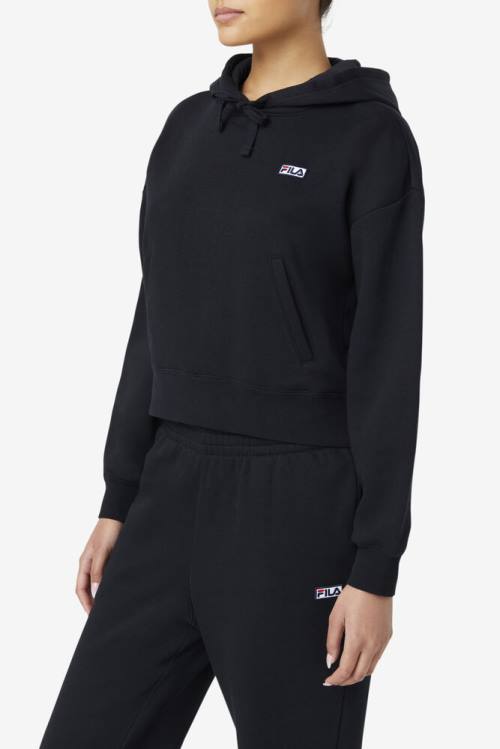 Sudadera Con Capucha Fila Marina Mujer Negras | Fila738RN