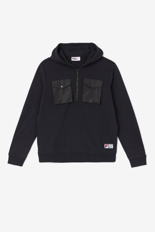 Sudadera Con Capucha Fila Mekong Hombre Negras | Fila493GC