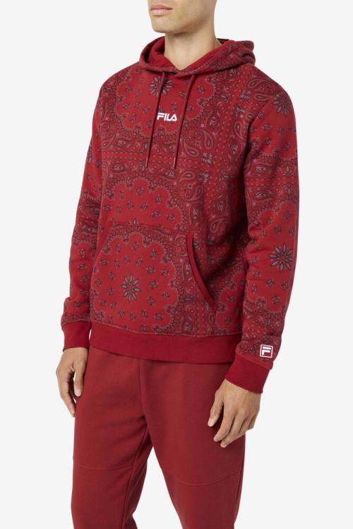 Sudadera Con Capucha Fila Seneca Hombre Rojas | Fila475GX