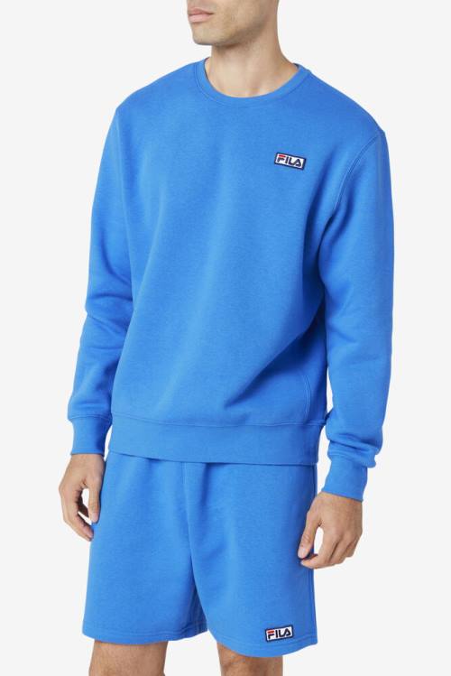 Sudaderas Fila Garran Crew Hombre Azules | Fila250YQ