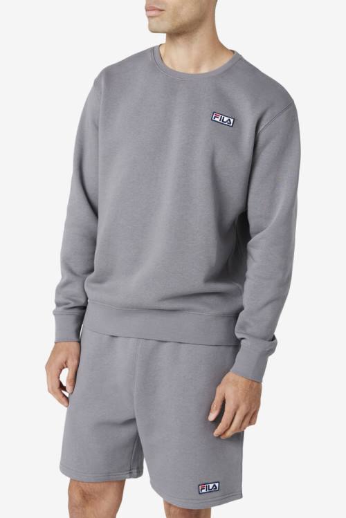 Sudaderas Fila Garran Crew Hombre Gris | Fila872TF