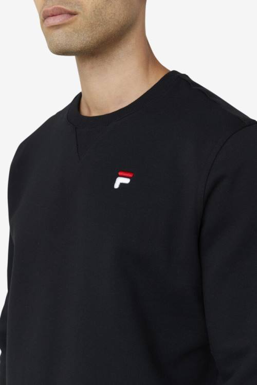 Sudaderas Fila Kieve Hombre Negras | Fila610MV