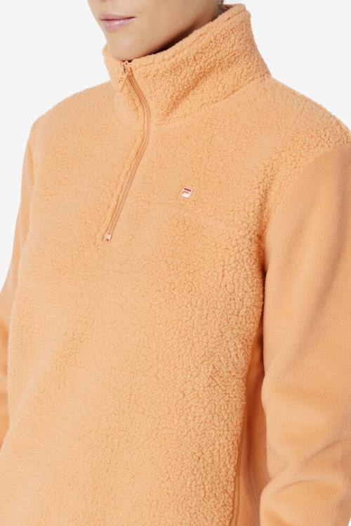 Sudaderas Fila Meadow Quarter Zip Pullover Mujer Naranjas | Fila824SU