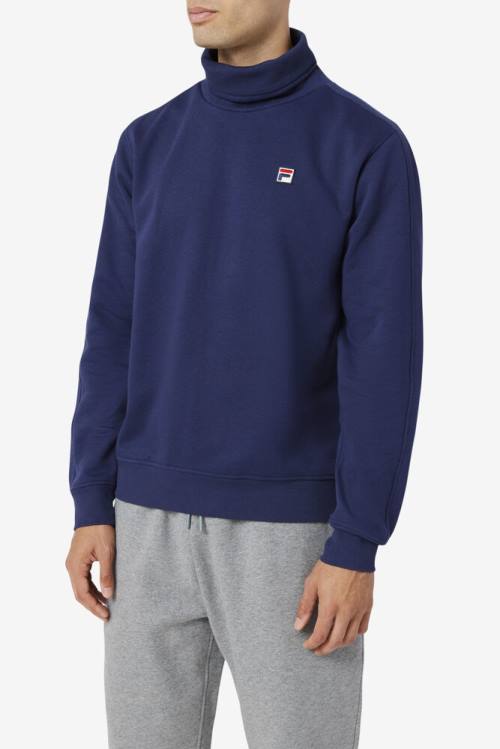 Sudaderas Fila Noah Fleece Turtleneck Hombre Azul Marino | Fila589TI