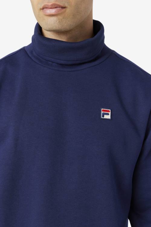 Sudaderas Fila Noah Fleece Turtleneck Hombre Azul Marino | Fila589TI