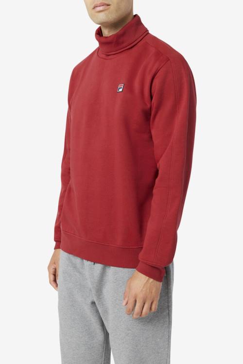 Sudaderas Fila Noah Fleece Turtleneck Hombre Rojas | Fila593PB