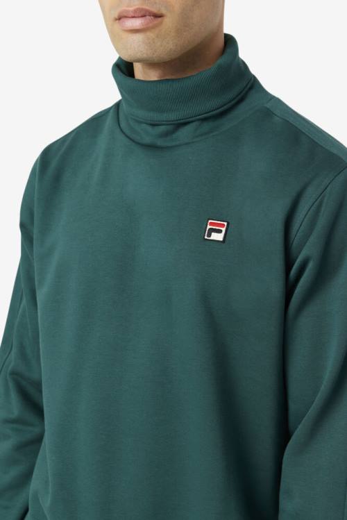 Sudaderas Fila Noah Fleece Turtleneck Hombre Verde Oliva | Fila642ZC