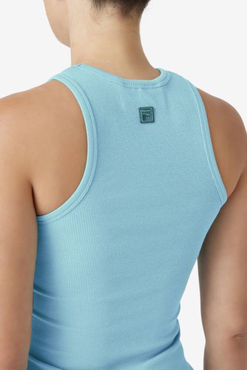 Top Deportivo Fila Alexia Tank Mujer Azules Claro Azul Marino | Fila236OG