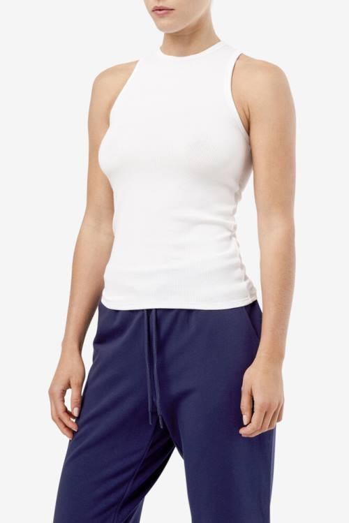 Top Deportivo Fila Alexia Tank Mujer Blancas | Fila208GR