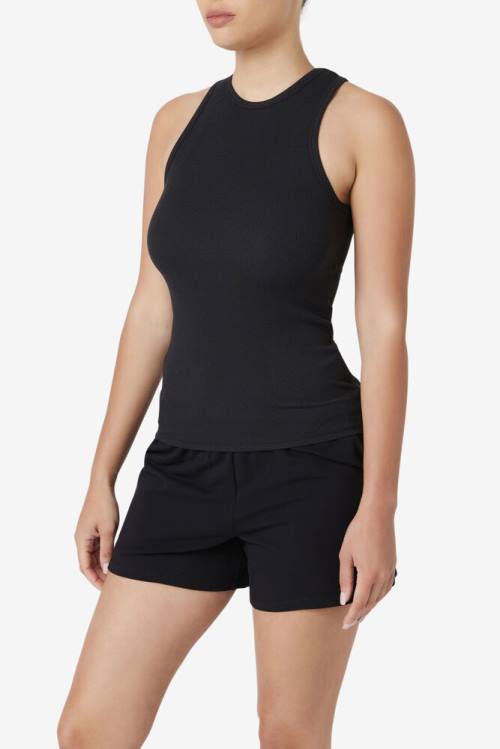 Top Deportivo Fila Alexia Tank Mujer Negras | Fila348VG