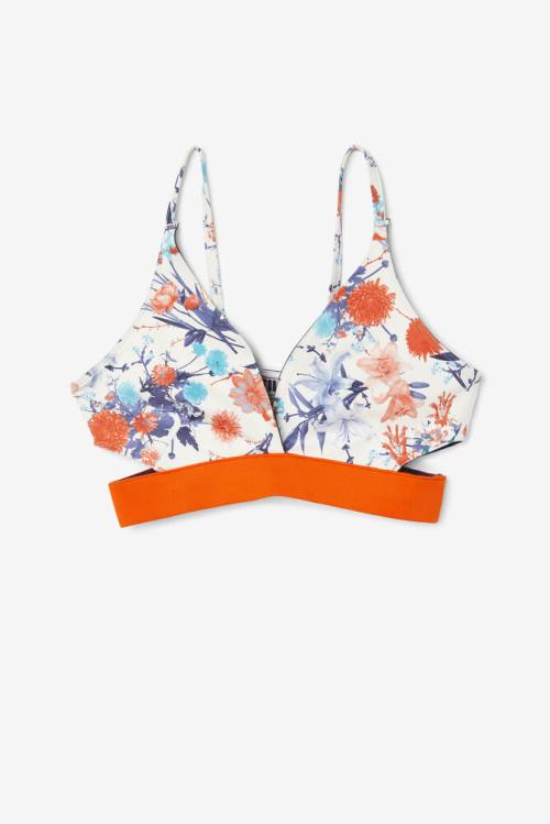 Top Deportivo Fila Charlee Bra Mujer Naranjas | Fila095ZN