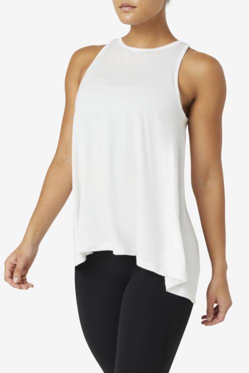 Top Deportivo Fila Fi-lux Open Back Tank Mujer Blancas | Fila017QH