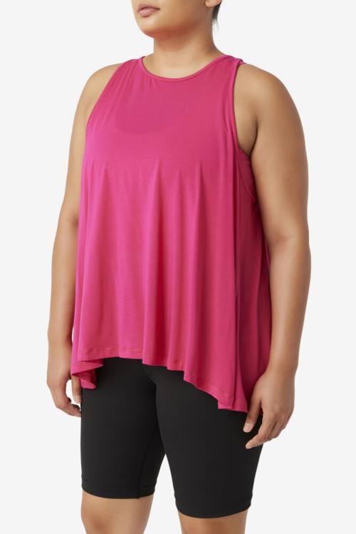 Top Deportivo Fila Fi-lux Open Back Tank Mujer Rosas Claro | Fila812DH