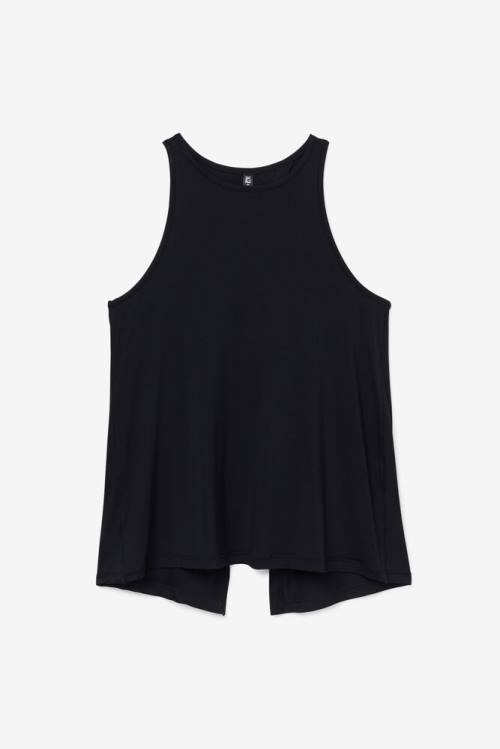 Top Deportivo Fila Fi-lux Open Back Tank Mujer Negras | Fila823RV