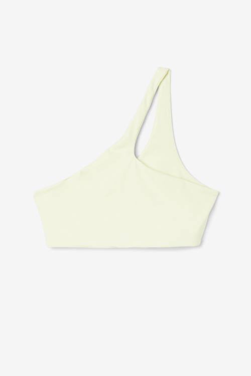 Top Deportivo Fila Kady Asymmetric Bra Mujer Amarillo | Fila032IQ