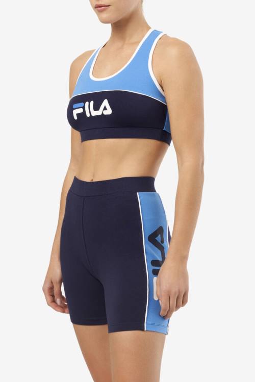 Top Deportivo Fila Kairi Bra Mujer Azules | Fila637MW