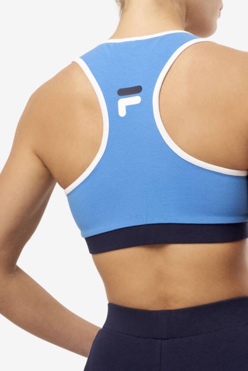 Top Deportivo Fila Kairi Bra Mujer Azules | Fila637MW