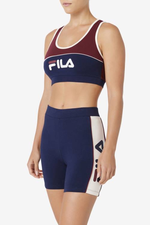 Top Deportivo Fila Kairi Bra Mujer Burdeos | Fila815WJ