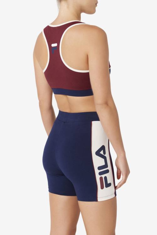 Top Deportivo Fila Kairi Bra Mujer Burdeos | Fila815WJ