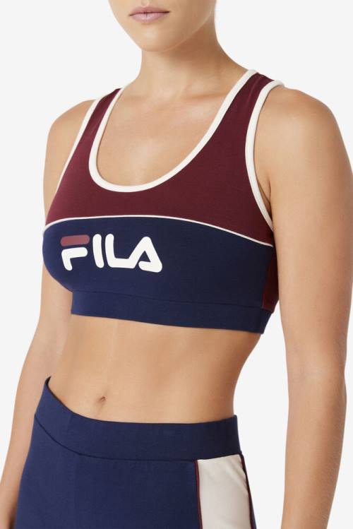 Top Deportivo Fila Kairi Bra Mujer Burdeos | Fila815WJ