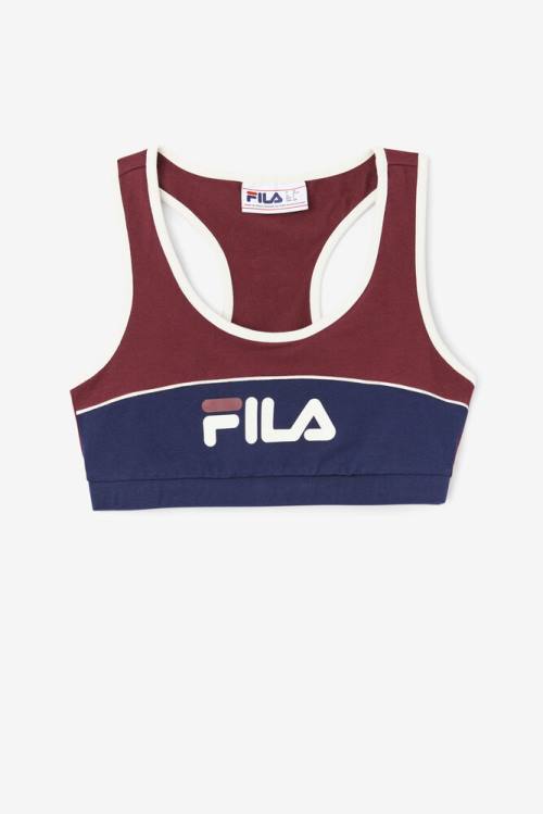 Top Deportivo Fila Kairi Bra Mujer Burdeos | Fila815WJ