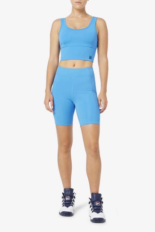 Top Deportivo Fila Kora Bra Mujer Azules | Fila194QR