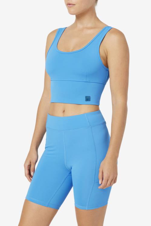 Top Deportivo Fila Kora Bra Mujer Azules | Fila194QR