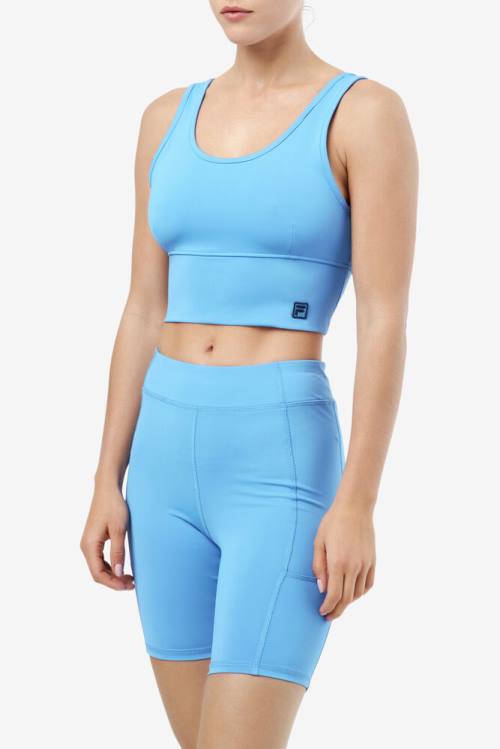 Top Deportivo Fila Kora Bra Mujer Azules | Fila872RL