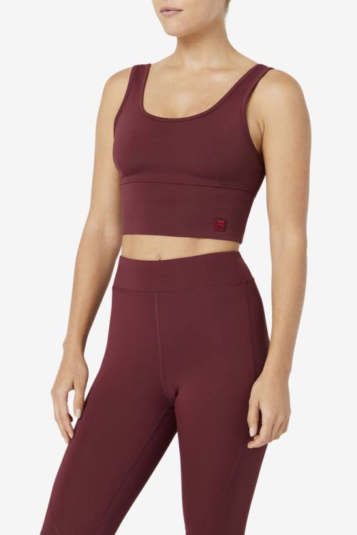 Top Deportivo Fila Kora Bra Mujer Marrones | Fila041YR