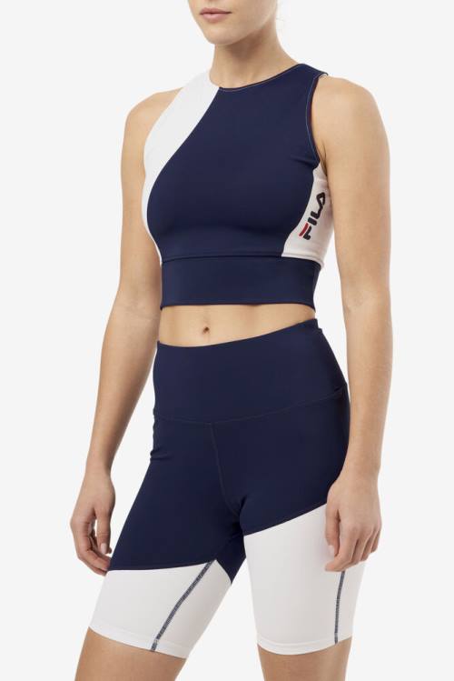 Top Deportivo Fila Millie Tank Mujer Azul Marino | Fila194QO