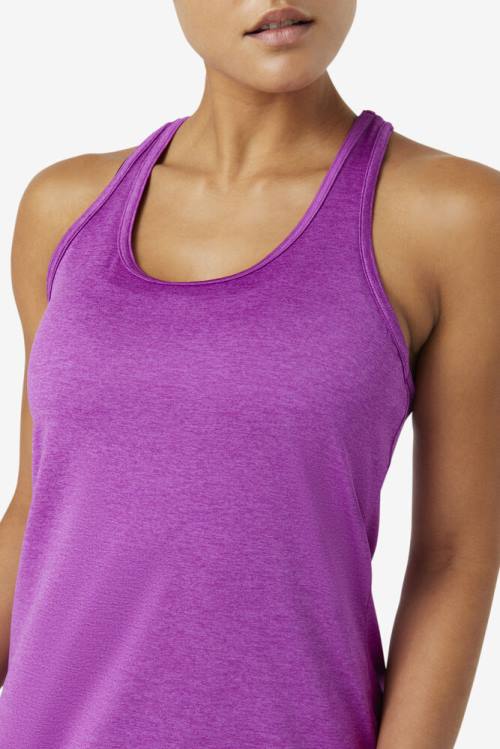 Top Deportivo Fila Pickleball Racerback Tank Mujer Moradas Verde | Fila048YF