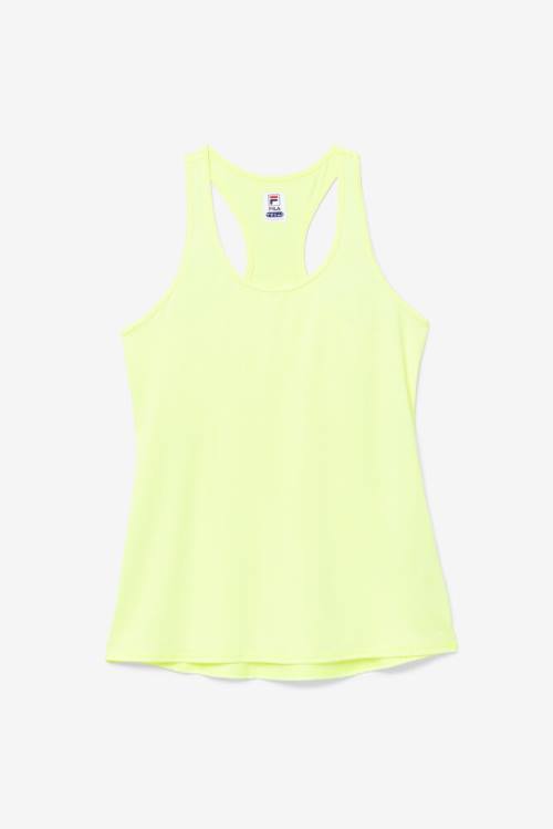 Top Deportivo Fila Pickleball Racerback Tank Mujer Amarillo | Fila125IR