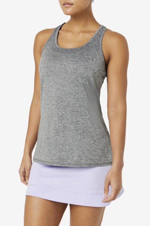 Top Deportivo Fila Pickleball Racerback Tank Mujer Gris | Fila196GP