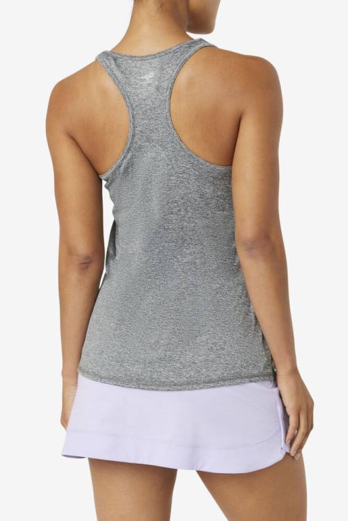 Top Deportivo Fila Pickleball Racerback Tank Mujer Gris | Fila196GP