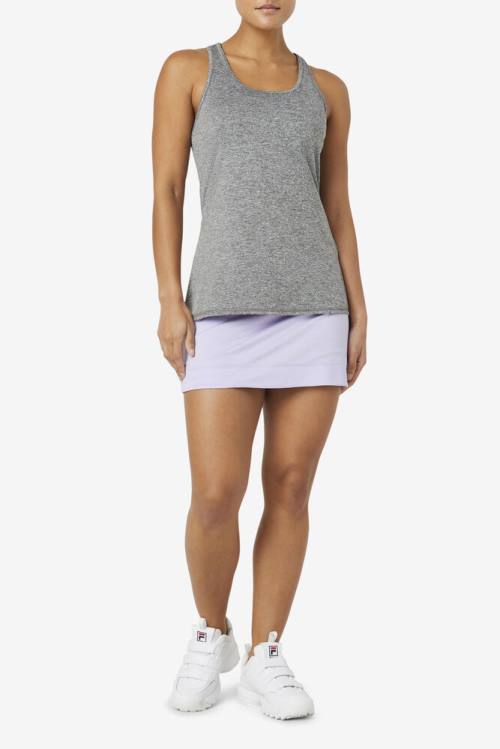 Top Deportivo Fila Pickleball Racerback Tank Mujer Gris | Fila196GP