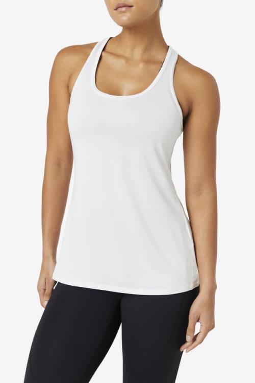 Top Deportivo Fila Pickleball Racerback Tank Mujer Blancas | Fila369IN