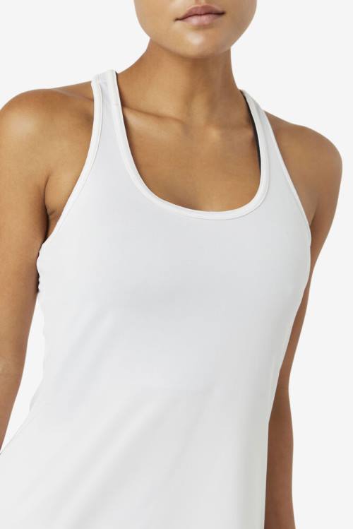 Top Deportivo Fila Pickleball Racerback Tank Mujer Blancas | Fila369IN