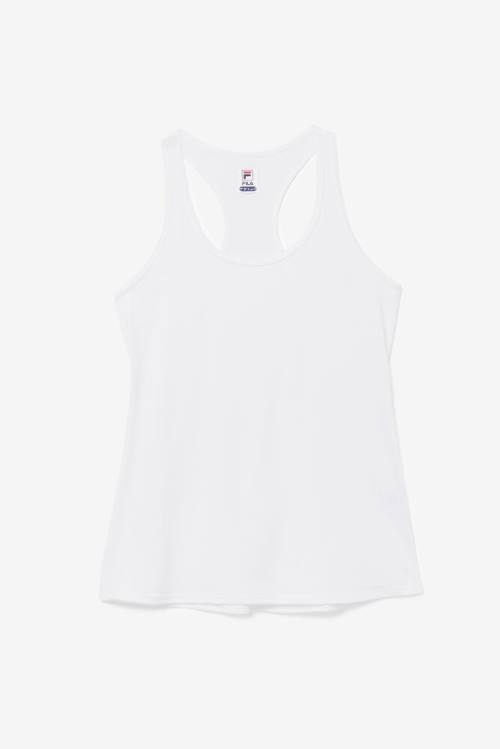 Top Deportivo Fila Pickleball Racerback Tank Mujer Blancas | Fila369IN