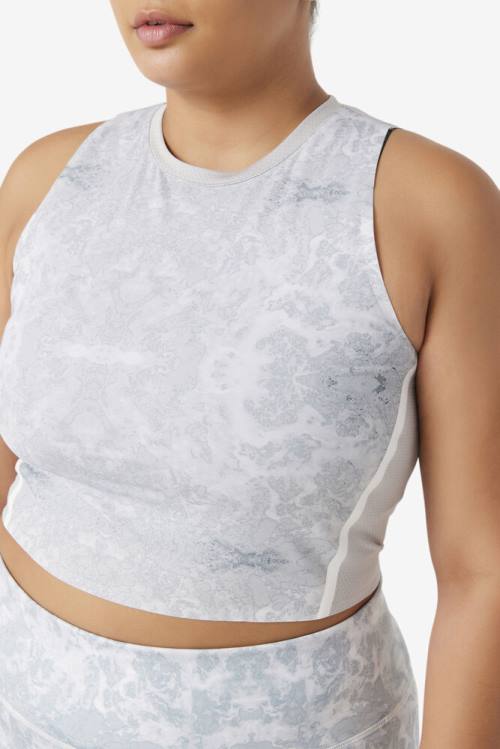 Top Deportivo Fila Uplift Atléticos Crop Mujer Blancas | Fila370JB