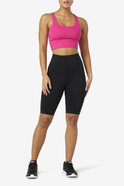 Top Deportivo Fila Uplift Cross Back Bra Mujer Rosas Claro | Fila426VU